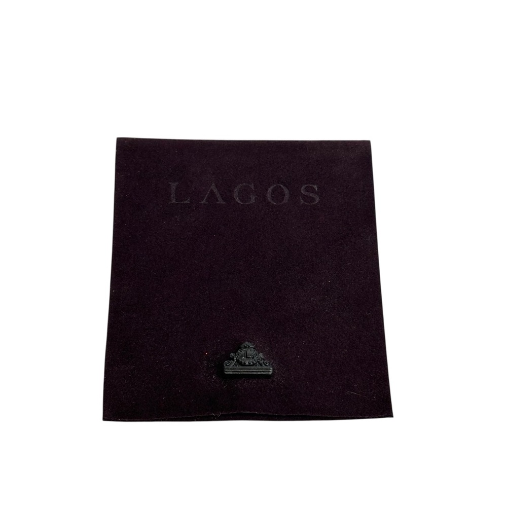 LAGOS Jewelry burgundy snap button pouch